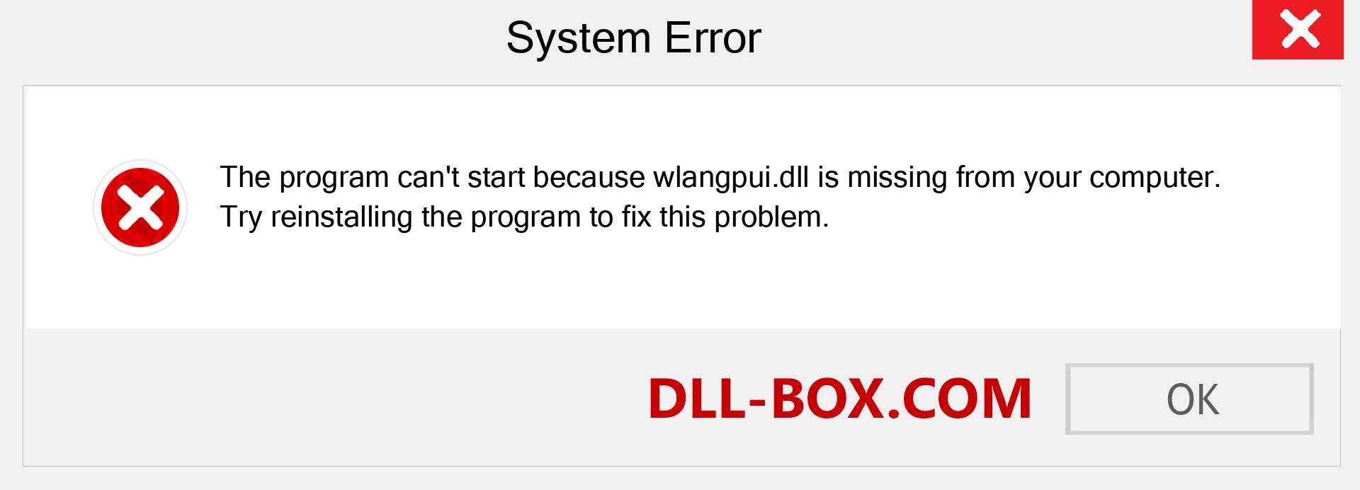  wlangpui.dll file is missing?. Download for Windows 7, 8, 10 - Fix  wlangpui dll Missing Error on Windows, photos, images